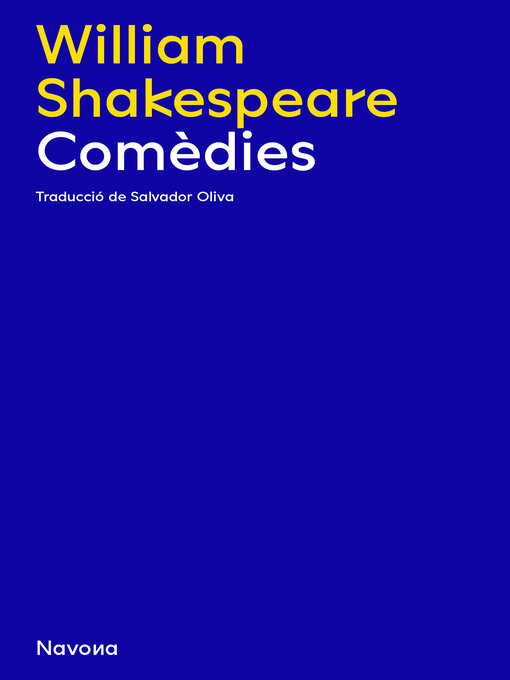 Title details for Comèdies by William Shakespeare - Available